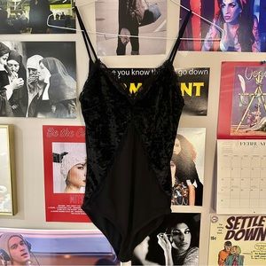 Velour + Mesh Bodysuit